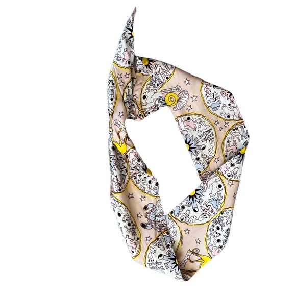 Vintage Zodiac Astrology Novelty Print Scarf - Picture 5 of 7